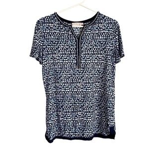 Tory Burch Blue and White Blouse